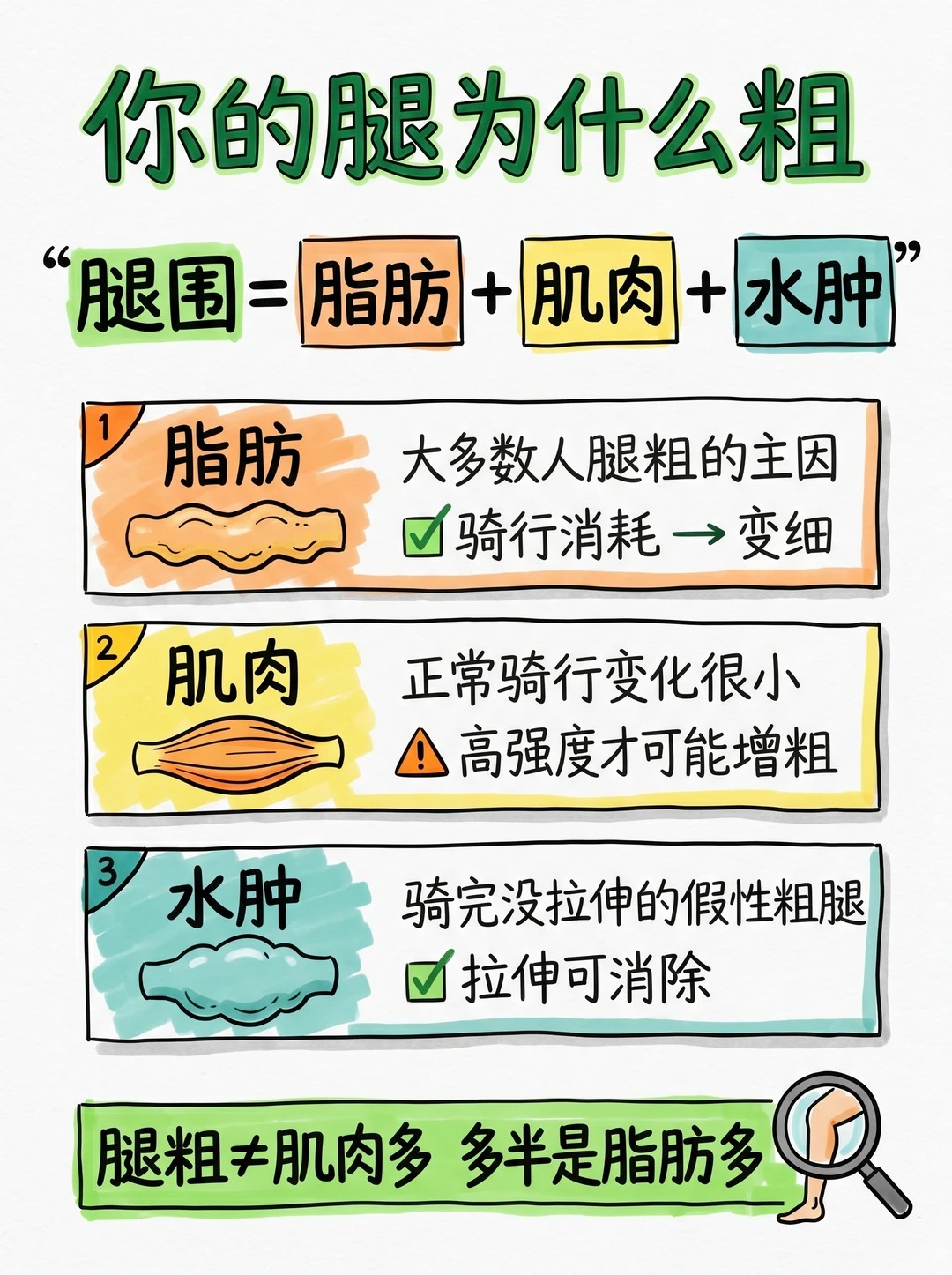 骑行到底能不能瘦腿？女生最关心的问题，终于讲清楚了！ · 图片 2