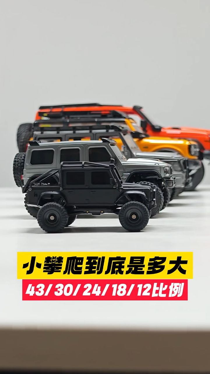 RC小攀爬到底有多大？不同比例尺寸一次看懂🔥