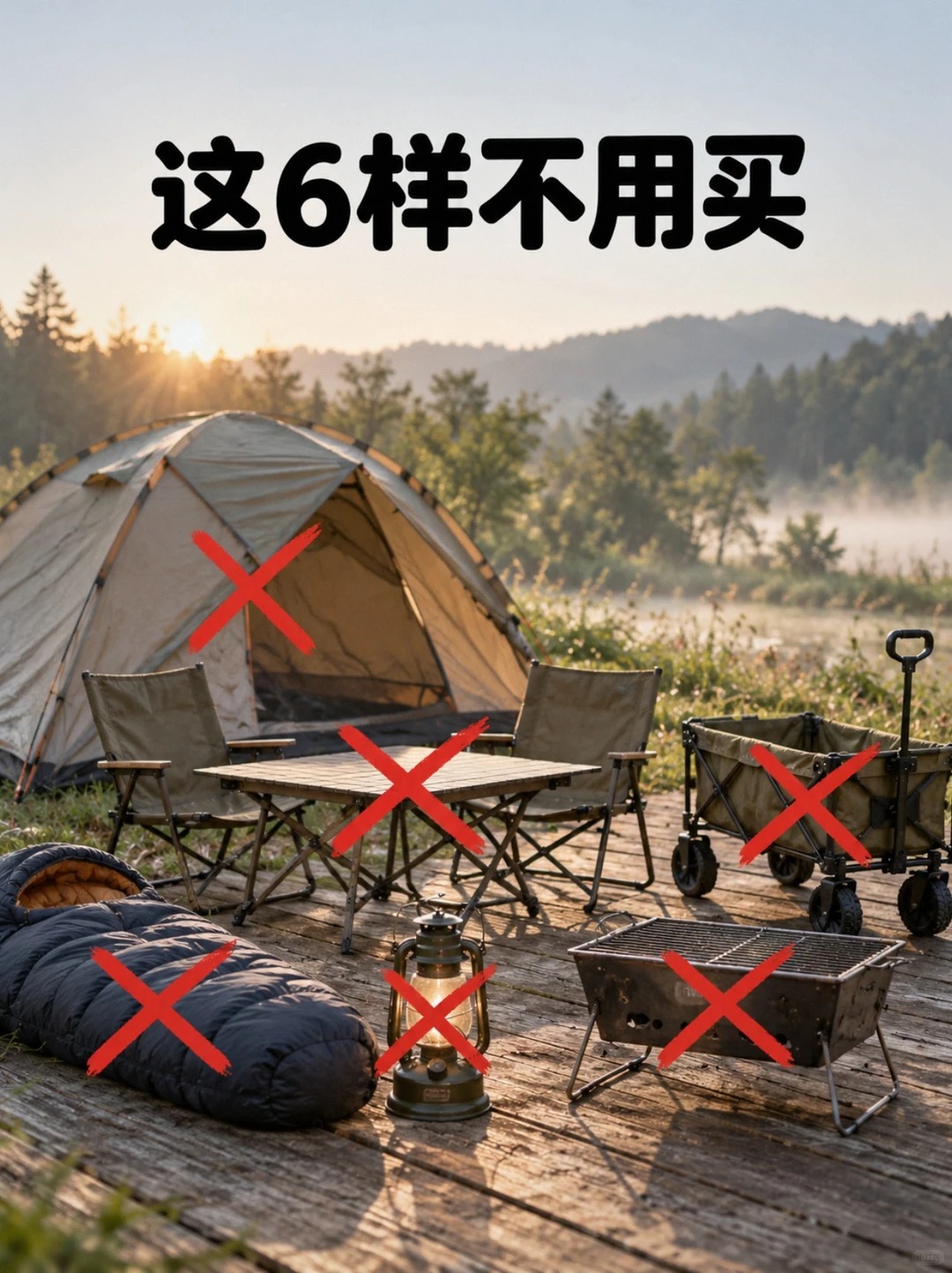 第一次露营必看！6样装备先别买，省钱攻略来了🔥 · 图片 2
