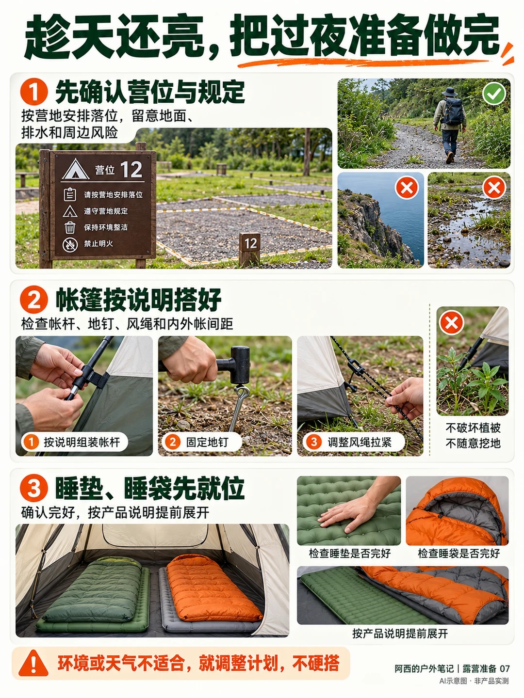露营新手必看！到营地千万别先摆桌子！ · 图片 2