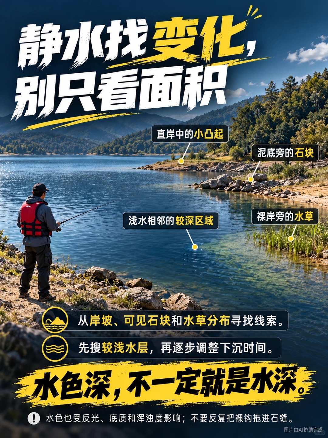 路亚新手钓点攻略｜先找鱼，再让鱼咬饵🎣 · 图片 6