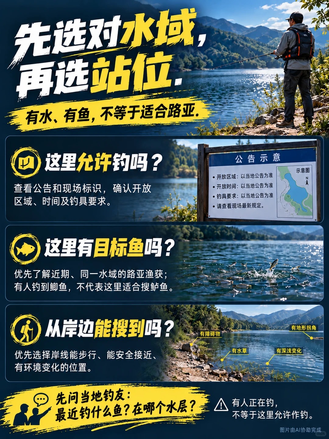路亚新手钓点攻略｜先找鱼，再让鱼咬饵🎣 · 图片 2