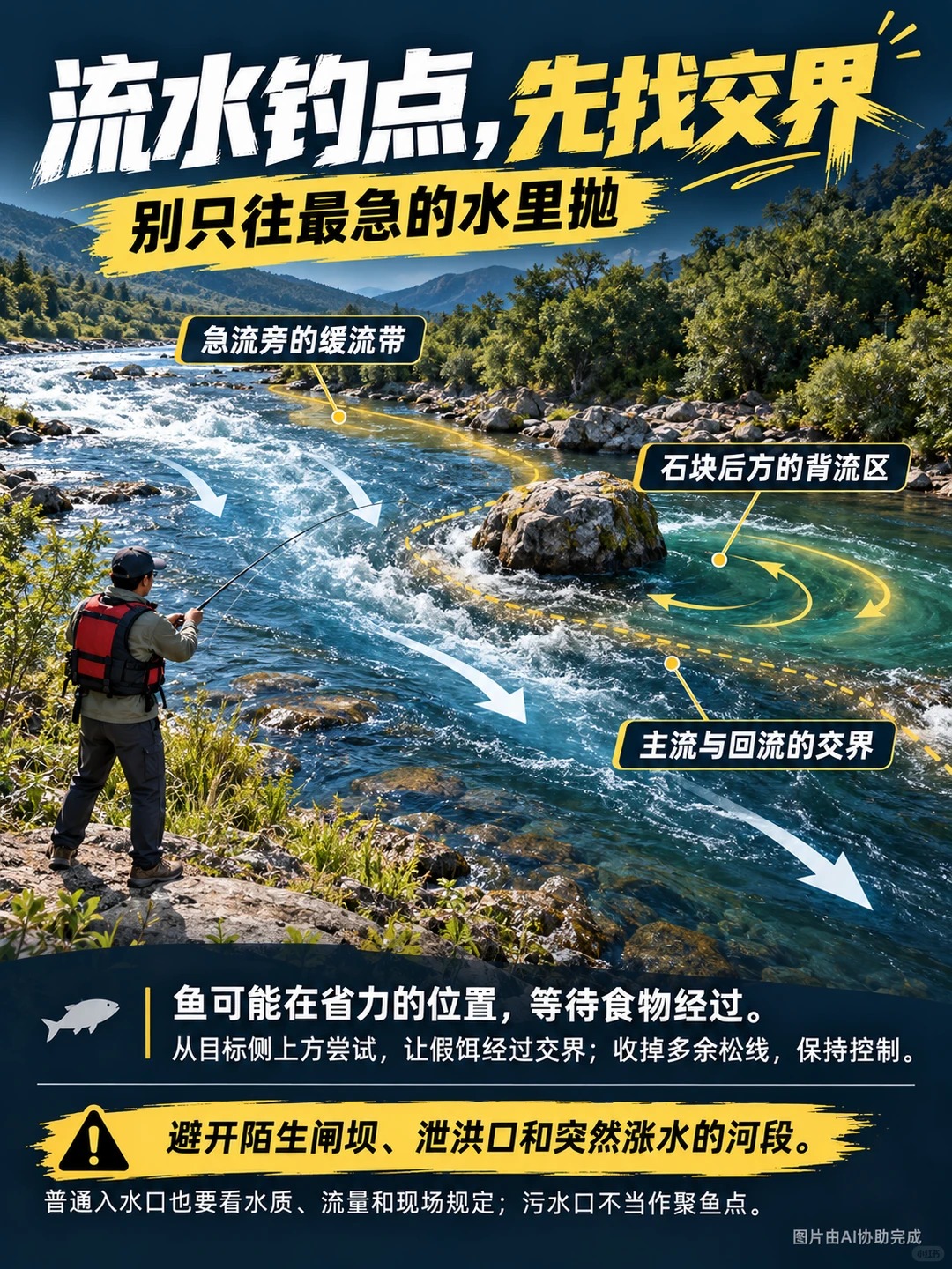 路亚新手钓点攻略｜先找鱼，再让鱼咬饵🎣 · 图片 5