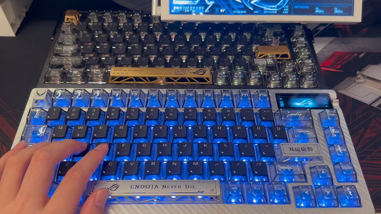 ROG夜魔X改装完,终于有点我想要的味道了⌨️