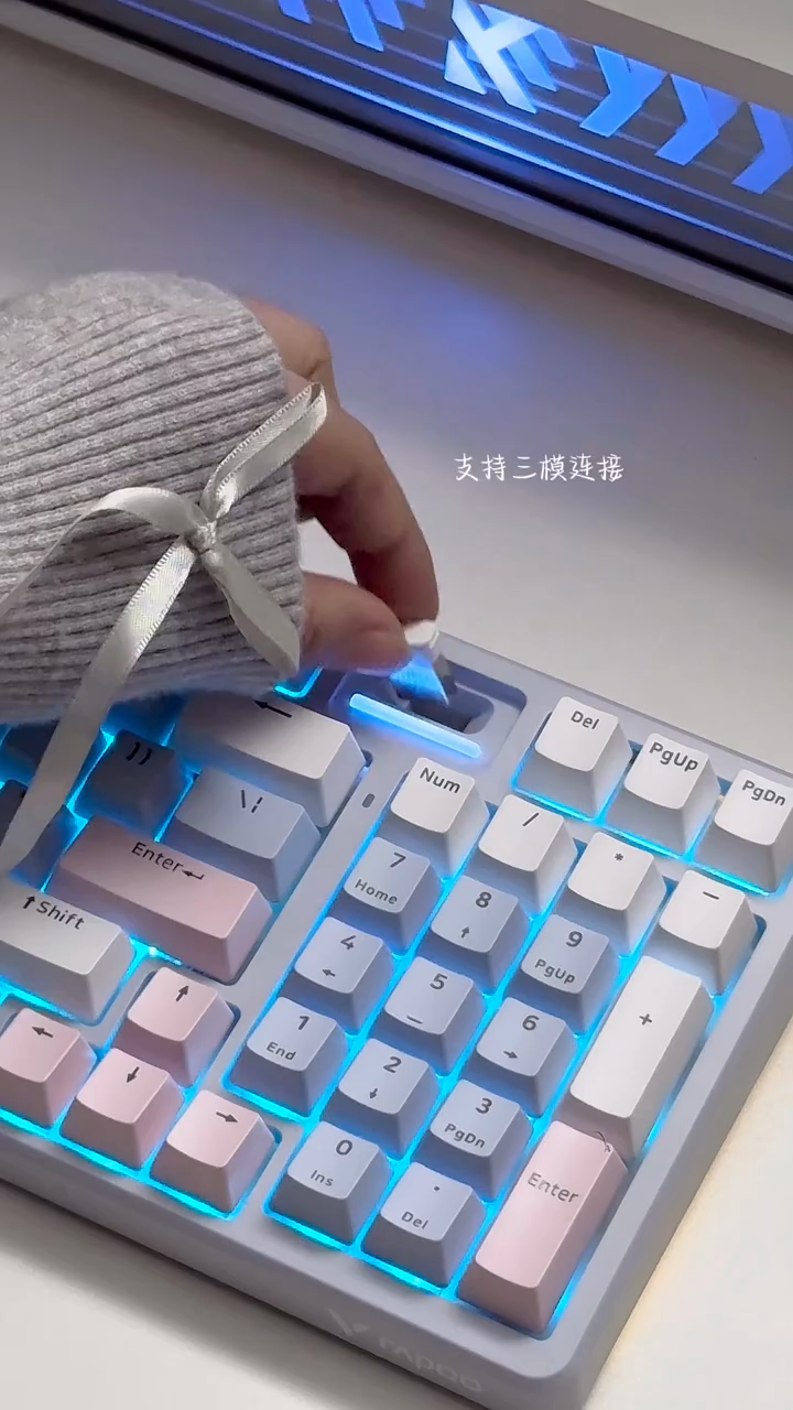 雷柏V700DIY-98｜这套配色也太像莫奈花园了💜 · 图片 4