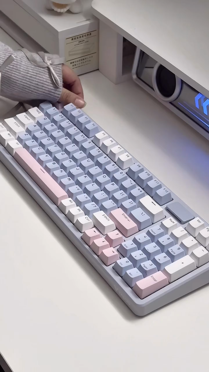 雷柏V700DIY-98｜这套配色也太像莫奈花园了💜 · 图片 5