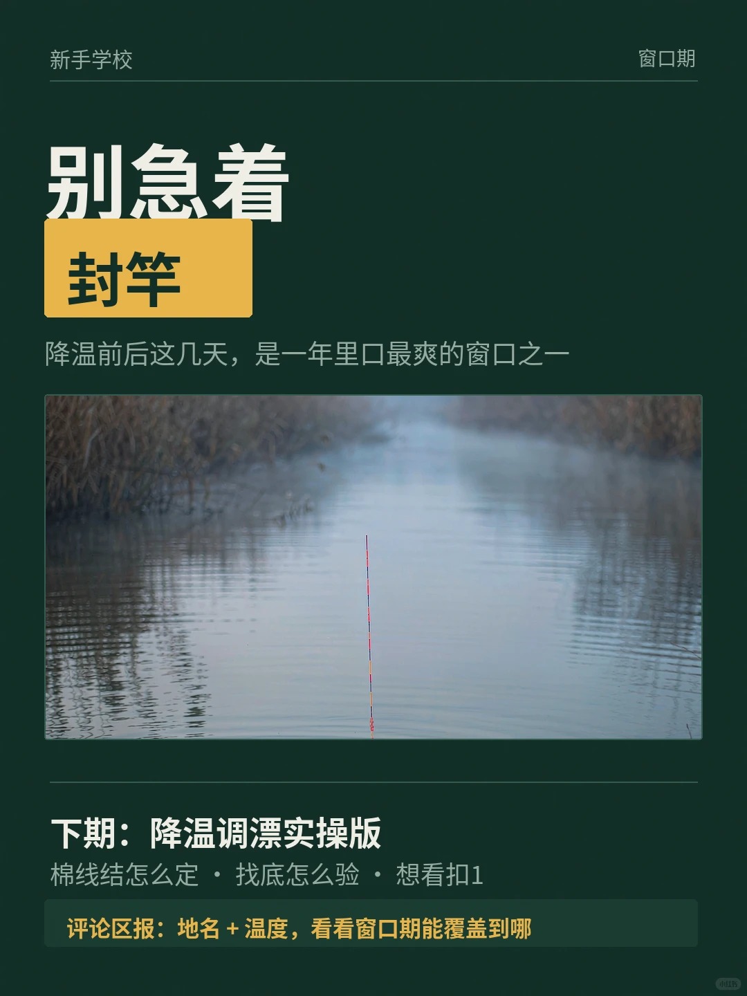降温后鱼口变了！还在用夏天的调漂方法？ · 图片 4