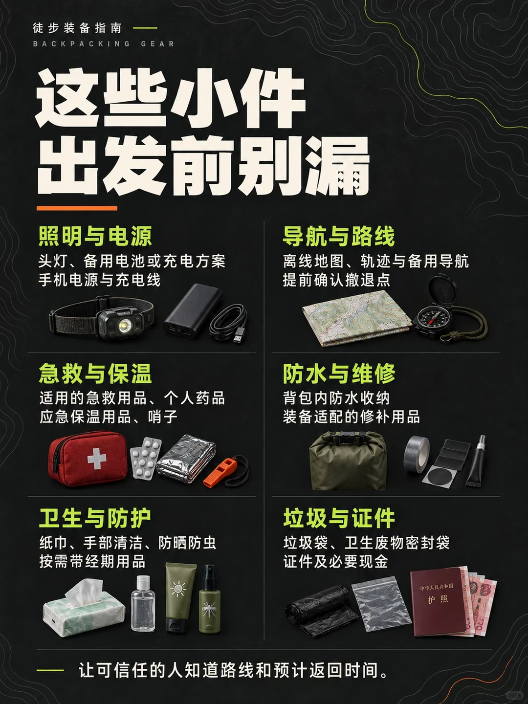 重装徒步装备怎么带？这份清单先收好 · 图片 6