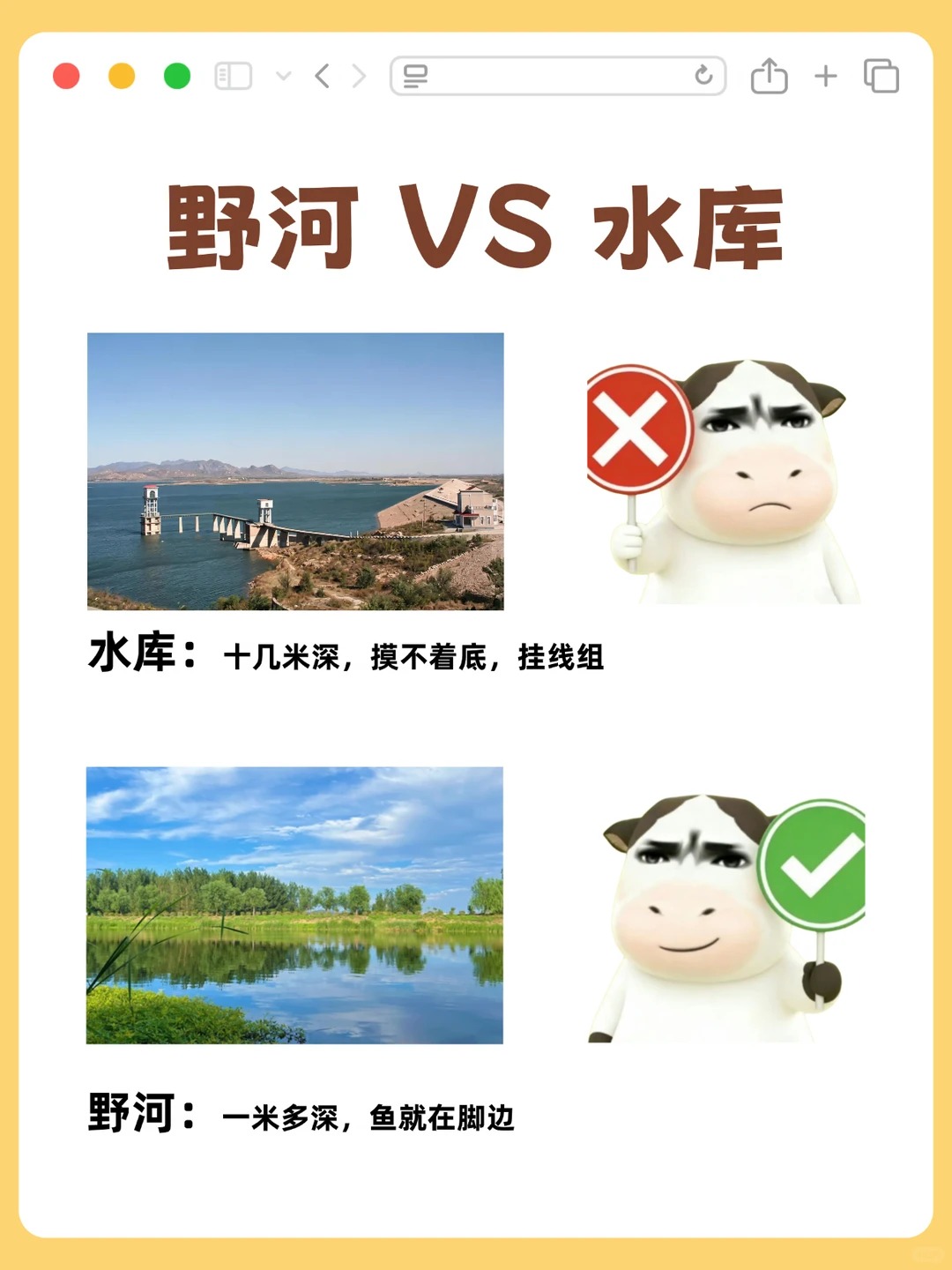 新手钓鱼，为什么建议先去野河？选位方法一次讲清！ · 图片 2
