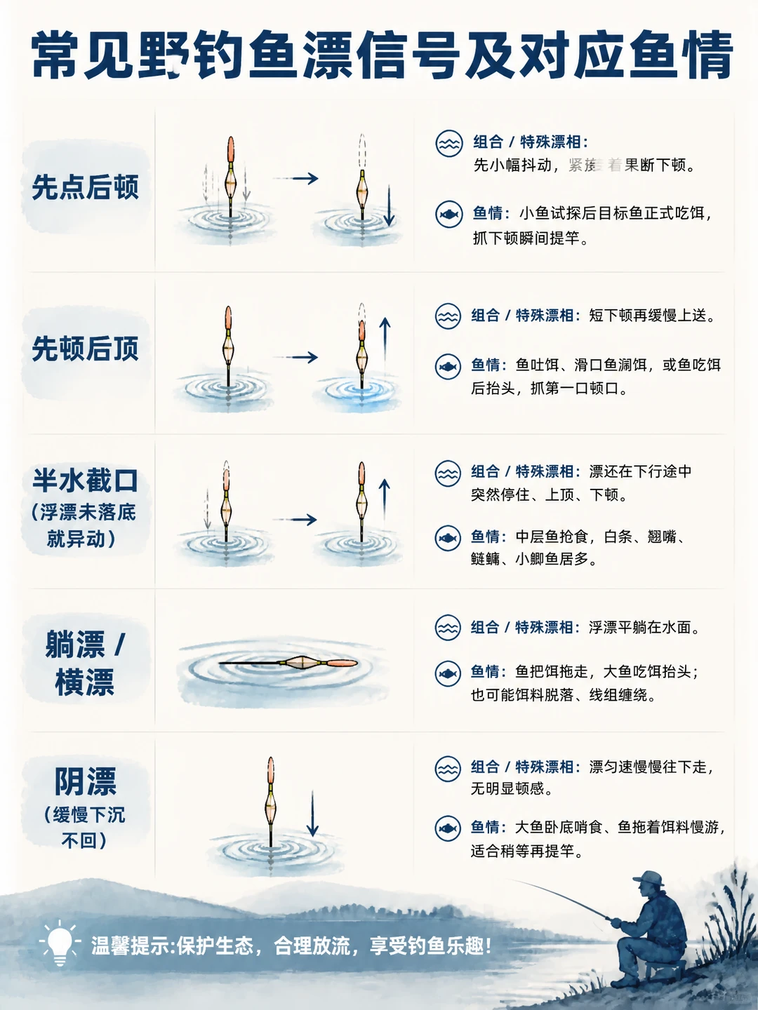 野钓看漂别只等黑漂！这几种漂相一出现就要注意 · 图片 2