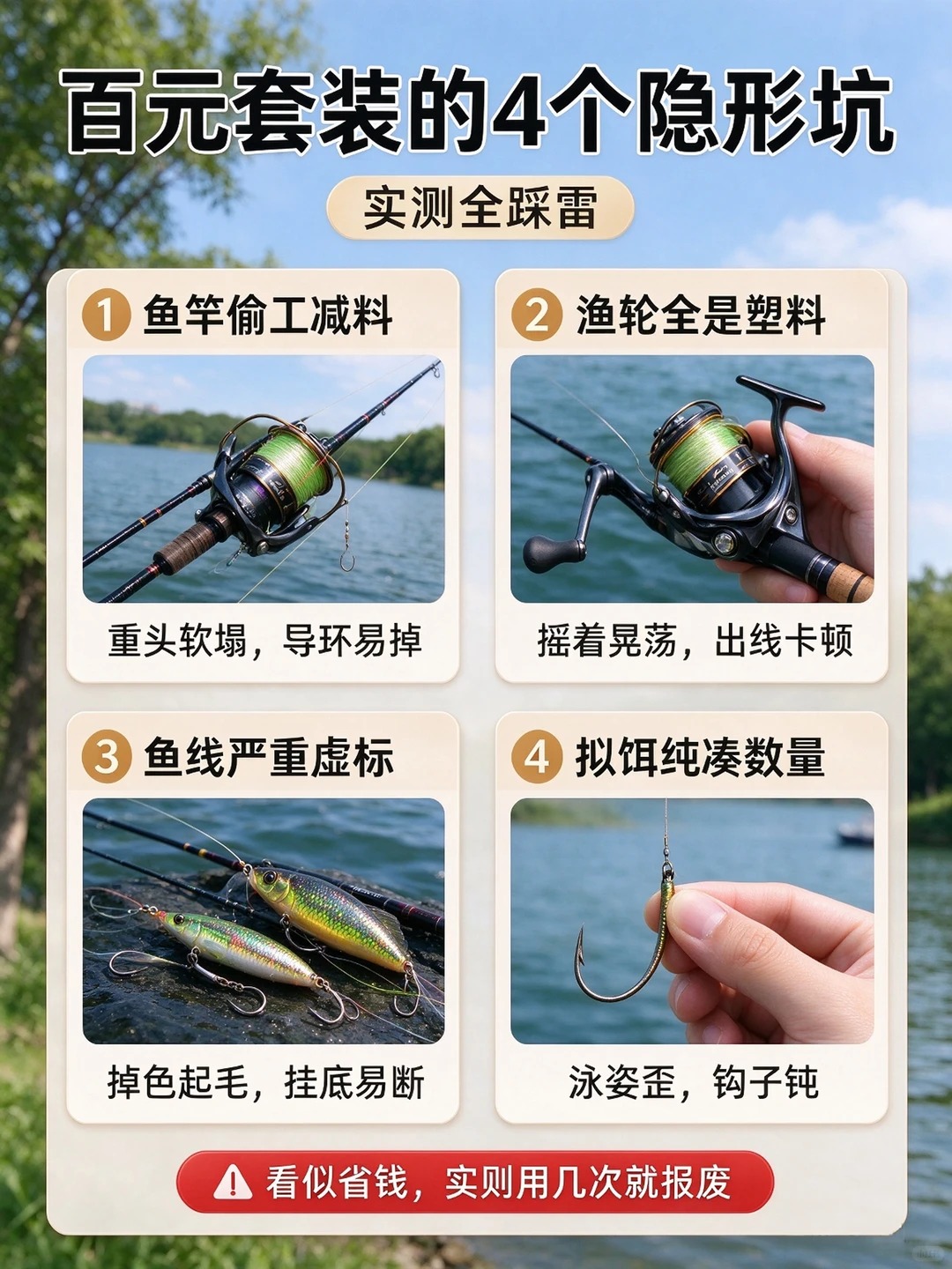 百元路亚入门套装靠谱吗？实测避坑指南🎣 · 图片 3