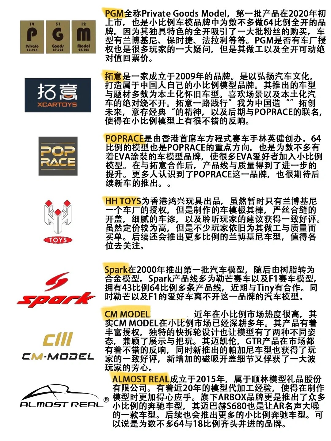 一图看懂1:64小比例车模品牌 · 图片 5