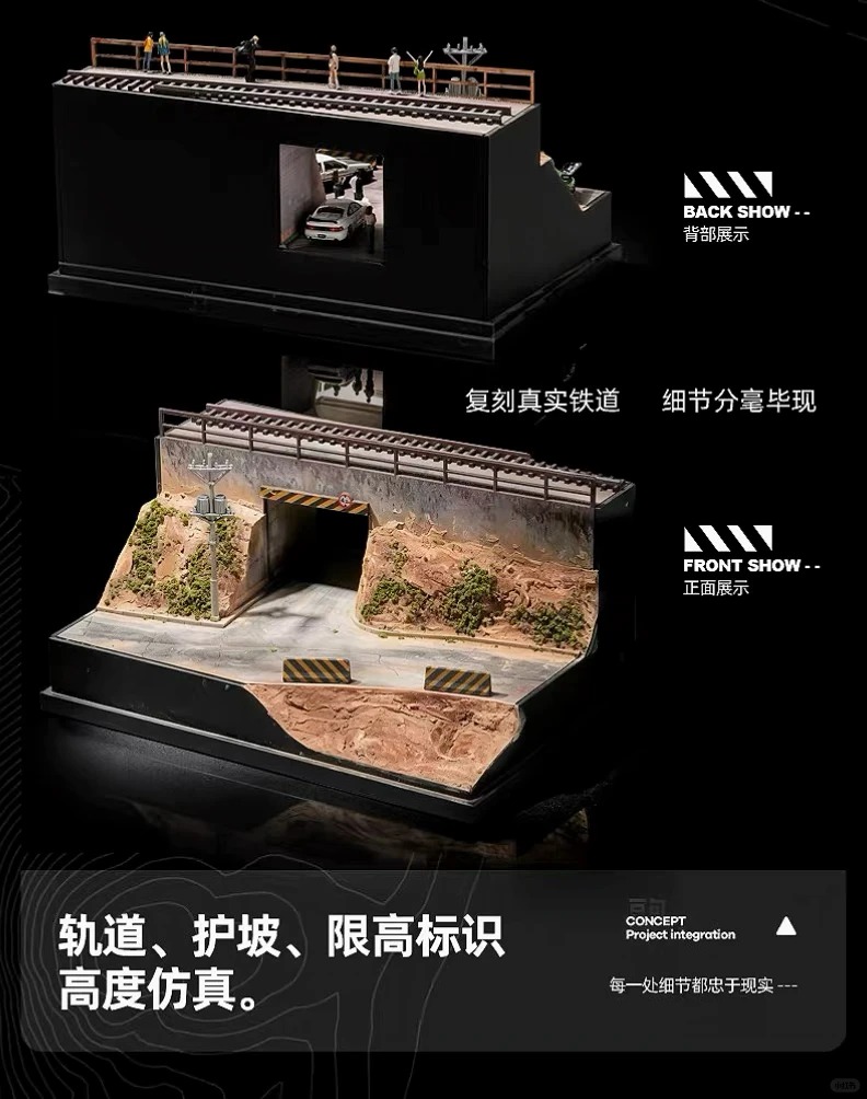 收藏家新品｜1/64铁道隧道场景帅到犯规！ · 图片 7