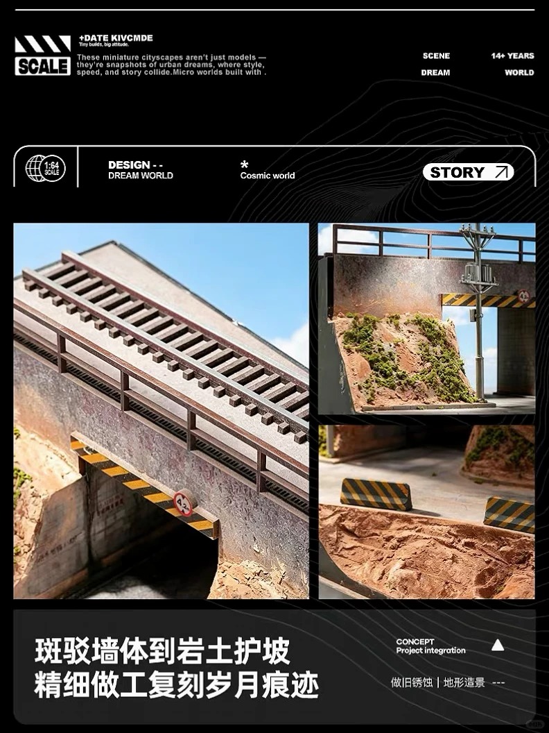 收藏家新品｜1/64铁道隧道场景帅到犯规！ · 图片 6