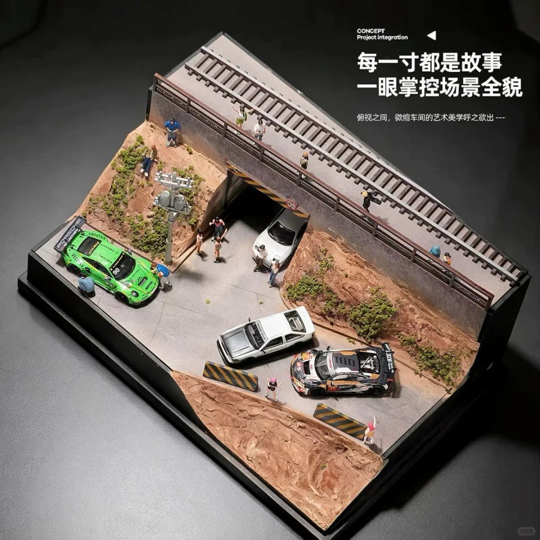 收藏家新品｜1/64铁道隧道场景帅到犯规！ · 图片 5