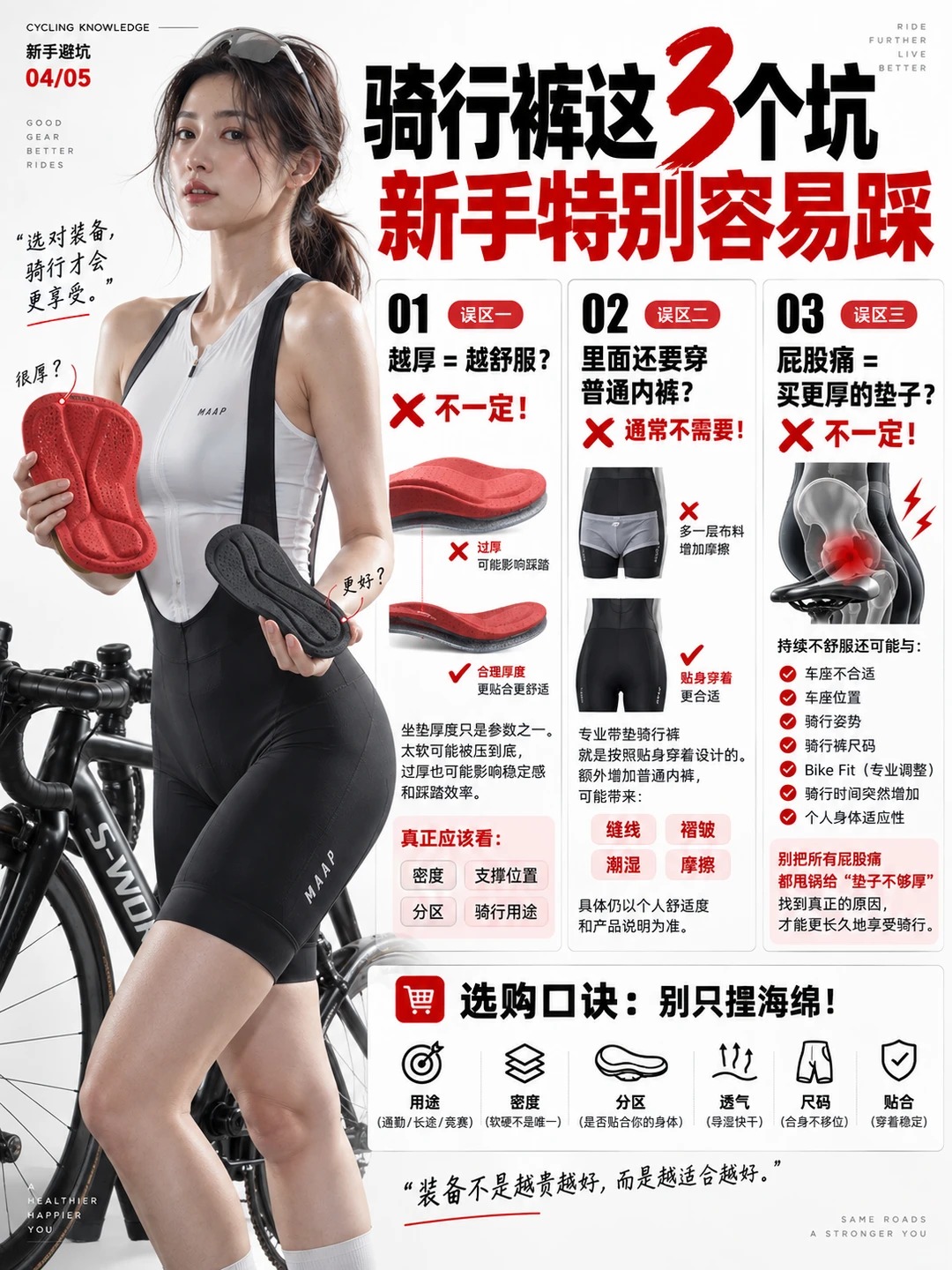 90% 骑行新手踩坑！骑行裤垫子不是越厚越好 · 图片 4