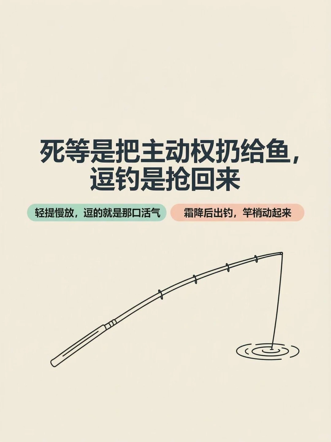 别再死守了！竿梢轻提3cm，死饵也能逗出鱼口 · 图片 6