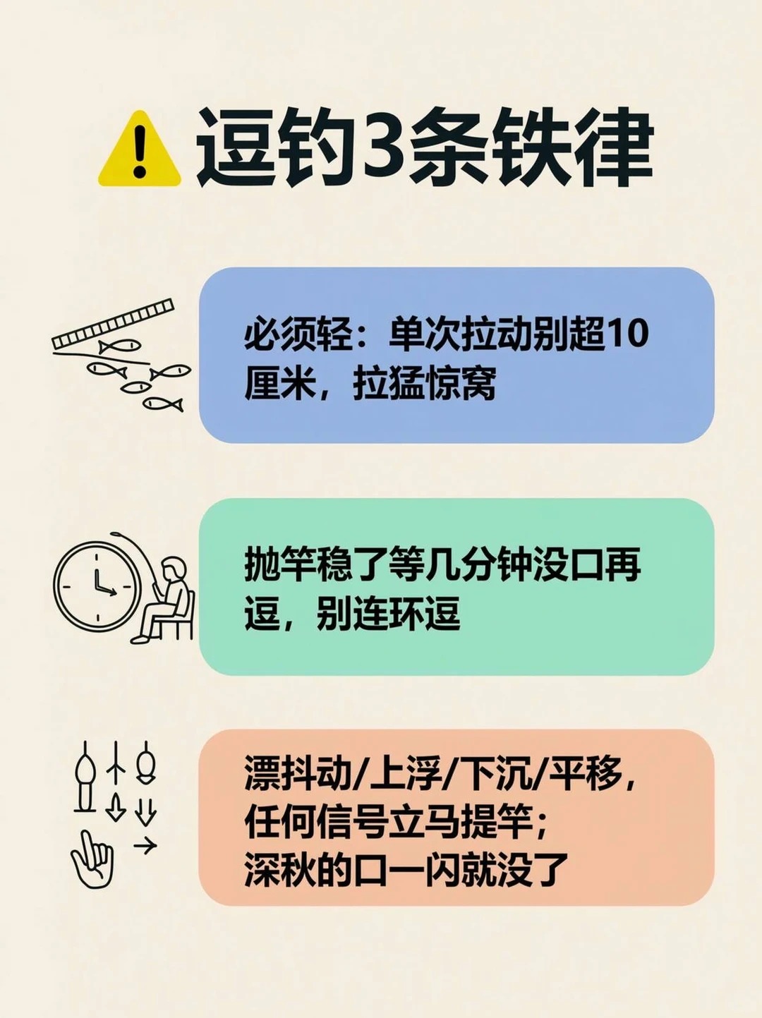 别再死守了！竿梢轻提3cm，死饵也能逗出鱼口 · 图片 5