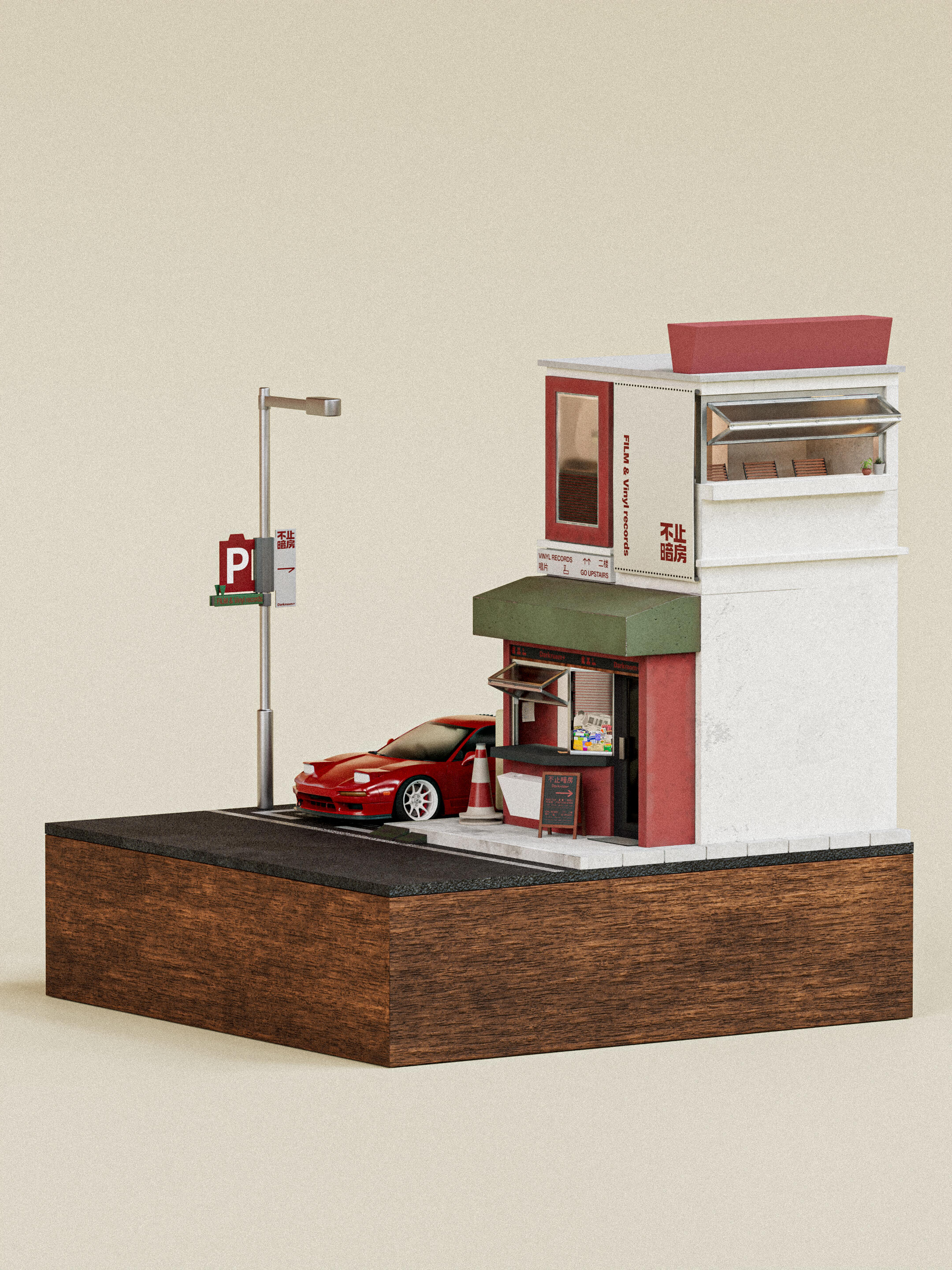 把暗房和唱片店装进1:64微缩世界 · 图片 8