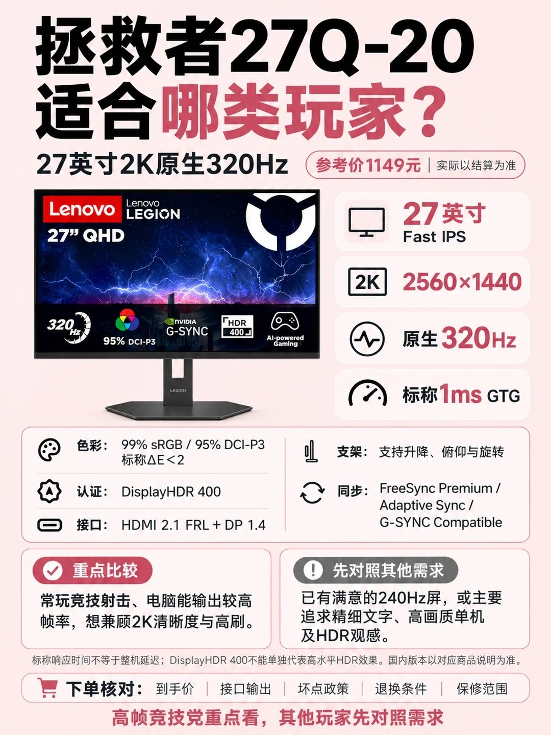 🖥️千元2K 320Hz显示器别急着冲！先看这3点 · 图片 6