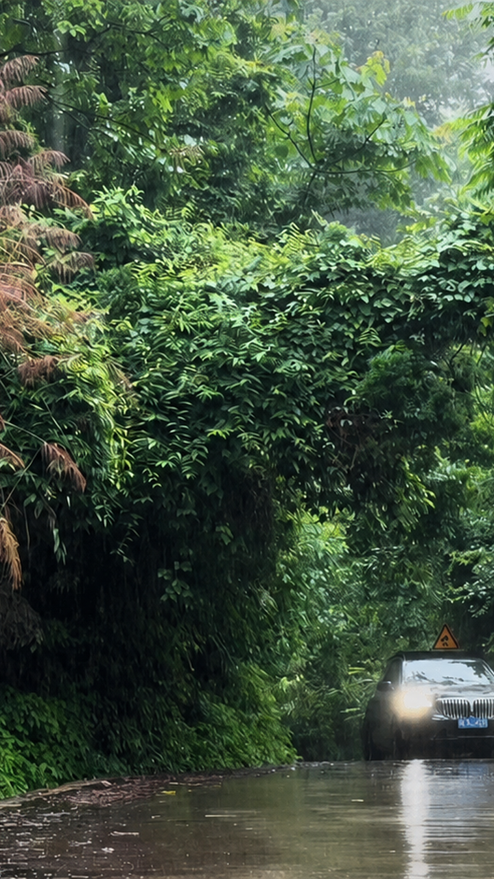 雨天户外